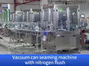 vacuum can seaming machine with nitrogen flush