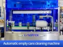 automatic empty cans cleaning machine
