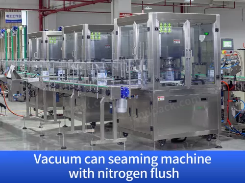 vacuum can seaming machine with nitrogen frush 