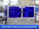 automatic empty cans cleaning machine