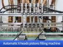 automatic 6 heads pistons filling machine 