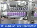 10 heads gears pump filling machine