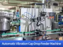 automatic vibration cap drop feeder machine