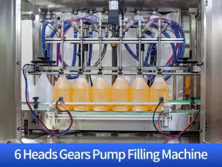 6 heads gears pump filling machine