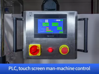 PLC touch screen man machine control