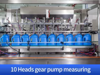 10 heads gear pump measuring