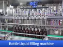 Bottle liquid filling machine