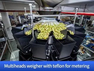 multheads weigher with teflon for metering