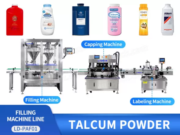 talcum powder filling machine