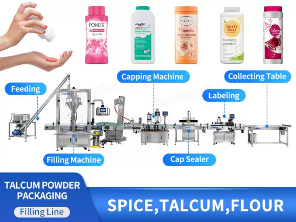 talcum powder filling machine